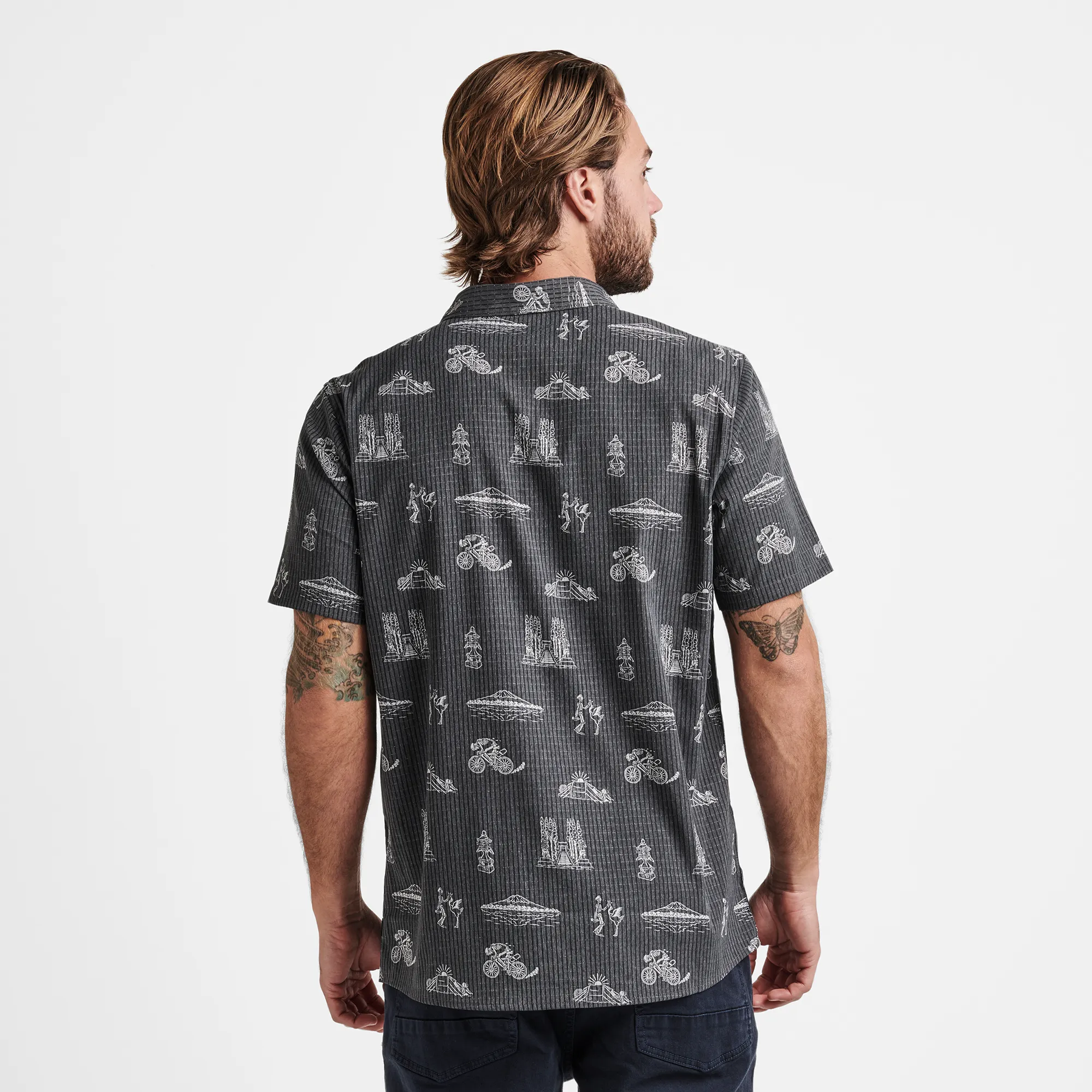 Bless Up Breathable Stretch Shirt - Black Bikepacker sold by Roark product image thumbnail 3