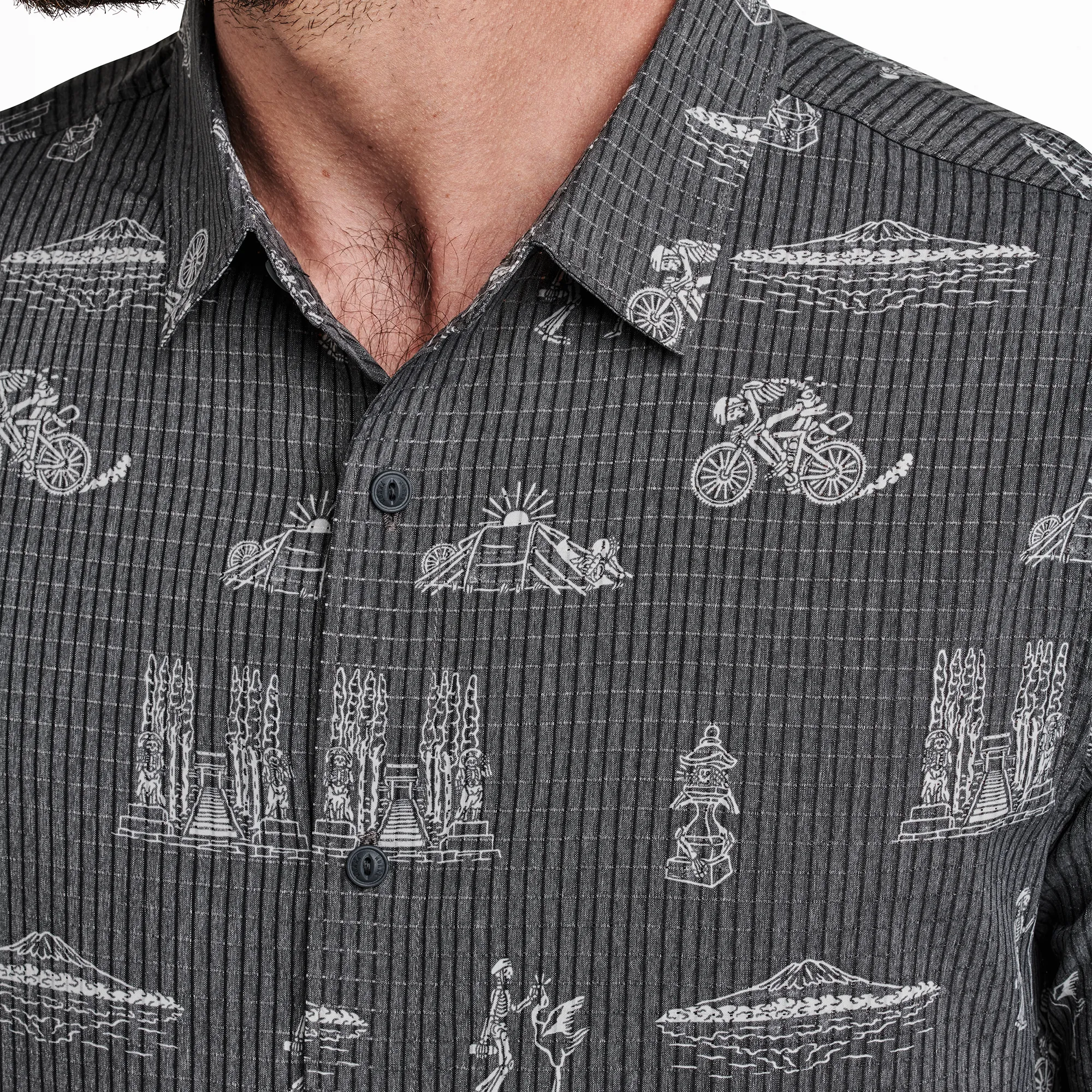 Bless Up Breathable Stretch Shirt - Black Bikepacker sold by Roark product image thumbnail 5