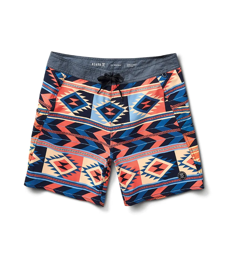 Boatman Boardshorts 17" - Fire sold by Roark