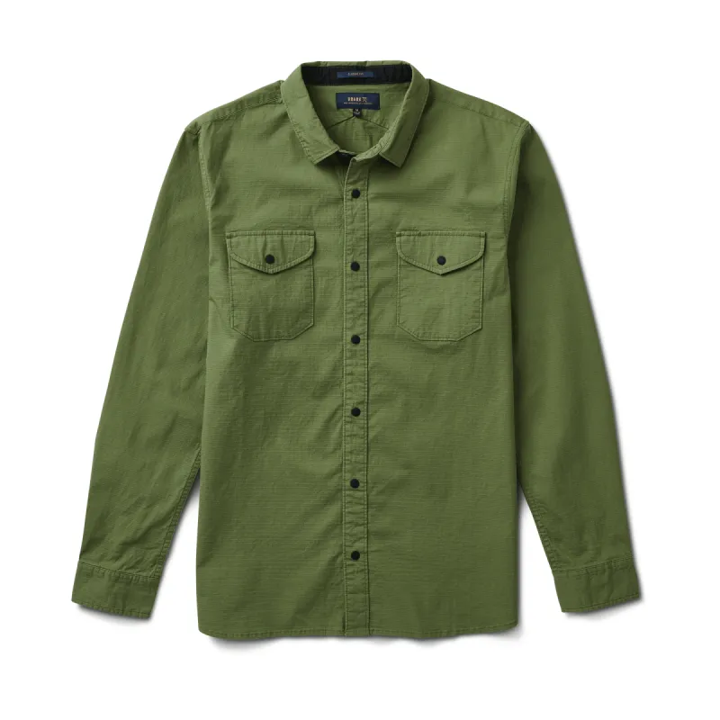 Campover Long Sleeve Button Up Shirt - Jungle Green sold by Roark