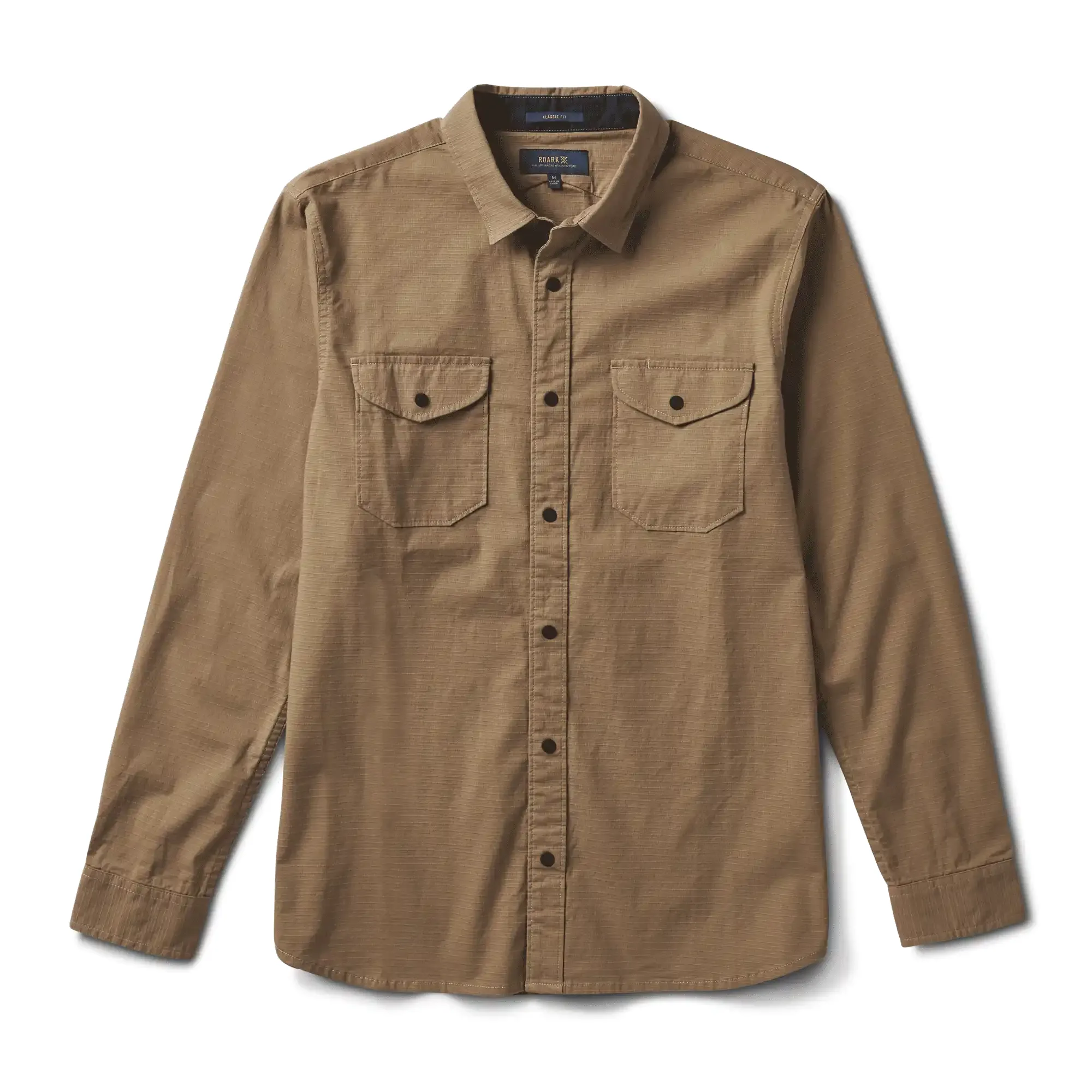 Campover Long Sleeve Button Up Shirt - Khaki sold by Roark