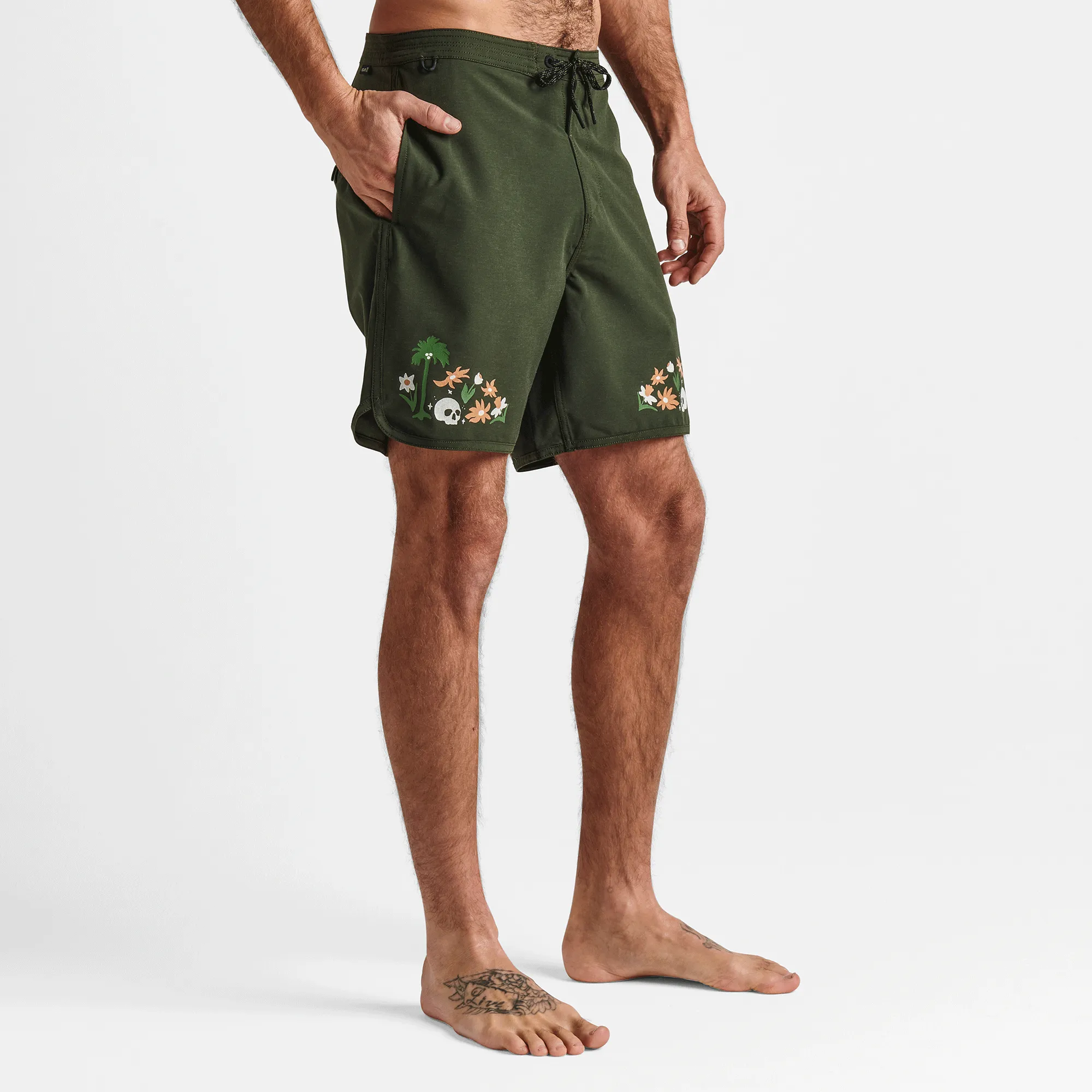 Chiller 17" Boardshorts - Dark Military sold by Roark product image thumbnail 4