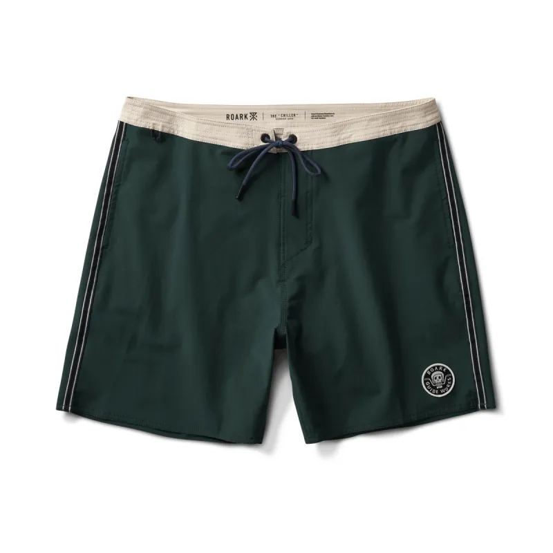 Chiller 17" Boardshorts - Spruce Green sold by Roark