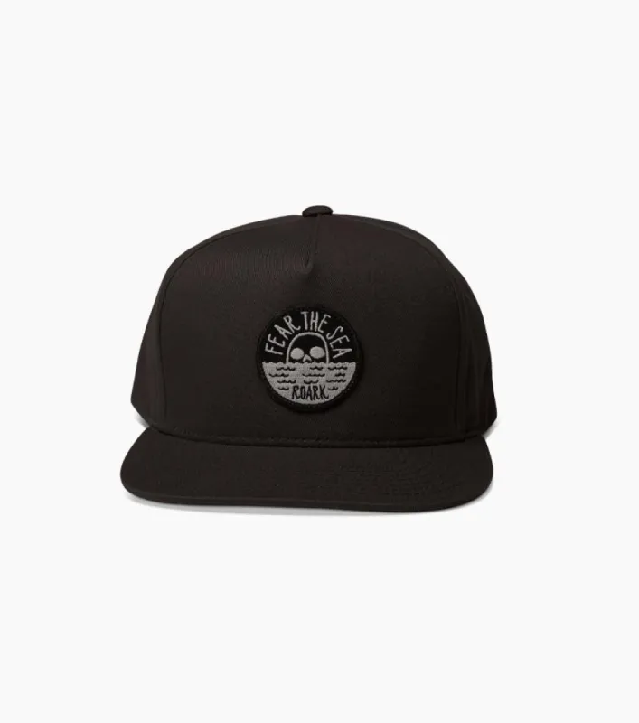 Fear The Sea Snapback Hat - Black made by Roark