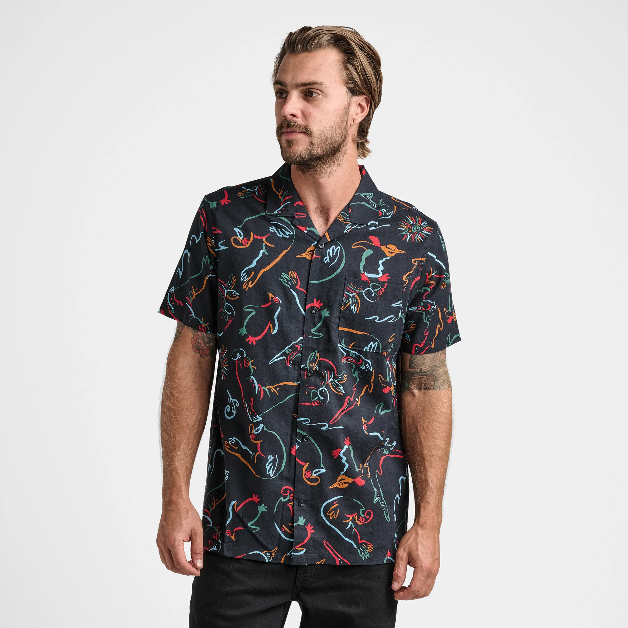 Gonzo Short Sleeve Button Up Shirt - Black sold by Roark product image thumbnail 2