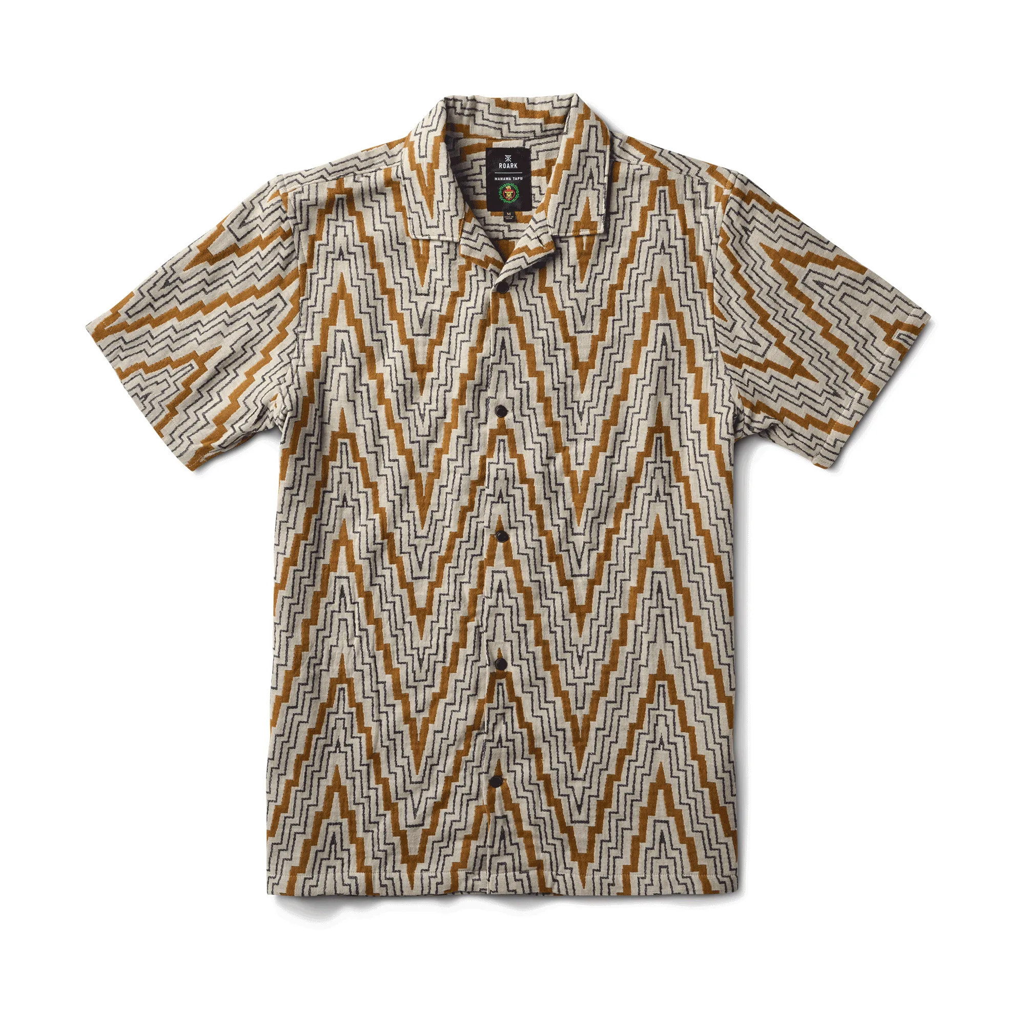 Gonzo Short Sleeve Button Up Shirt- Bone sold by Roark