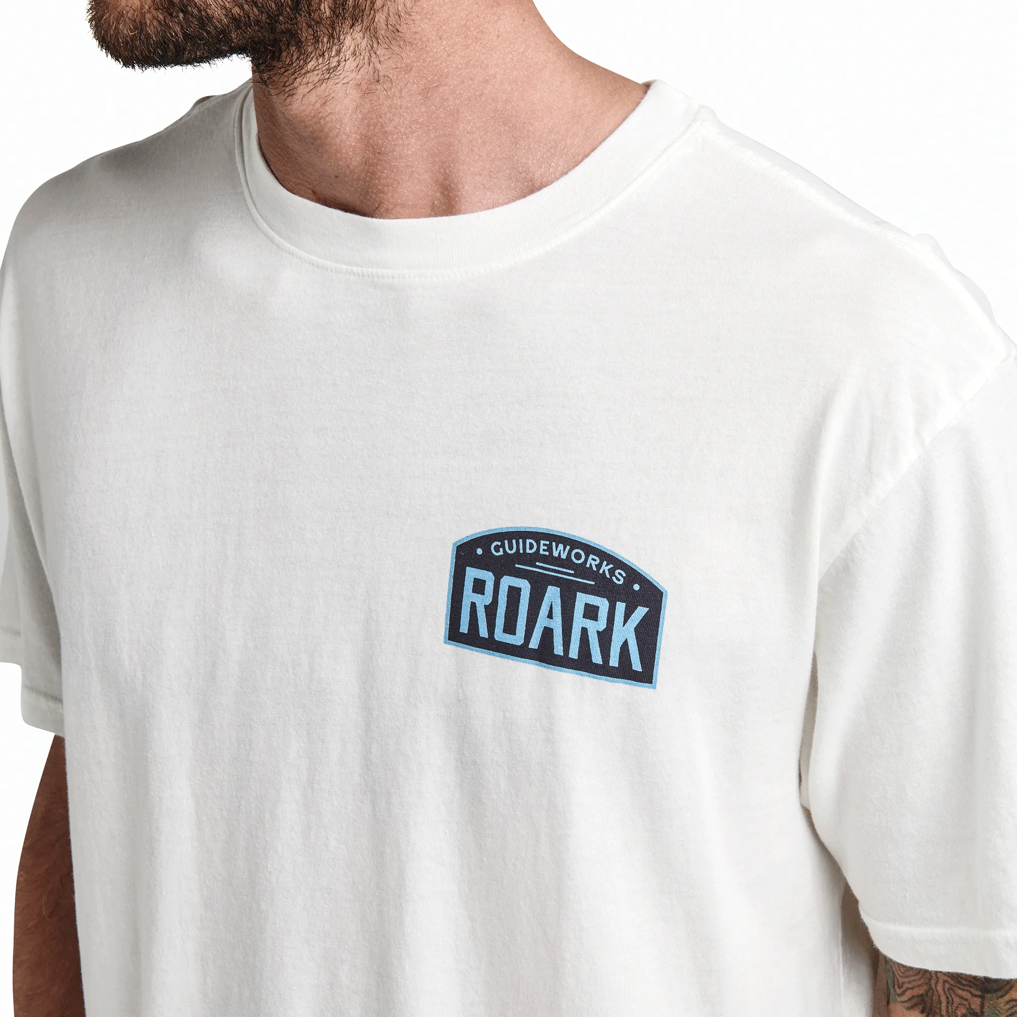 Guideworks Marquee Premium Tee - Off White sold by Roark product image thumbnail 4