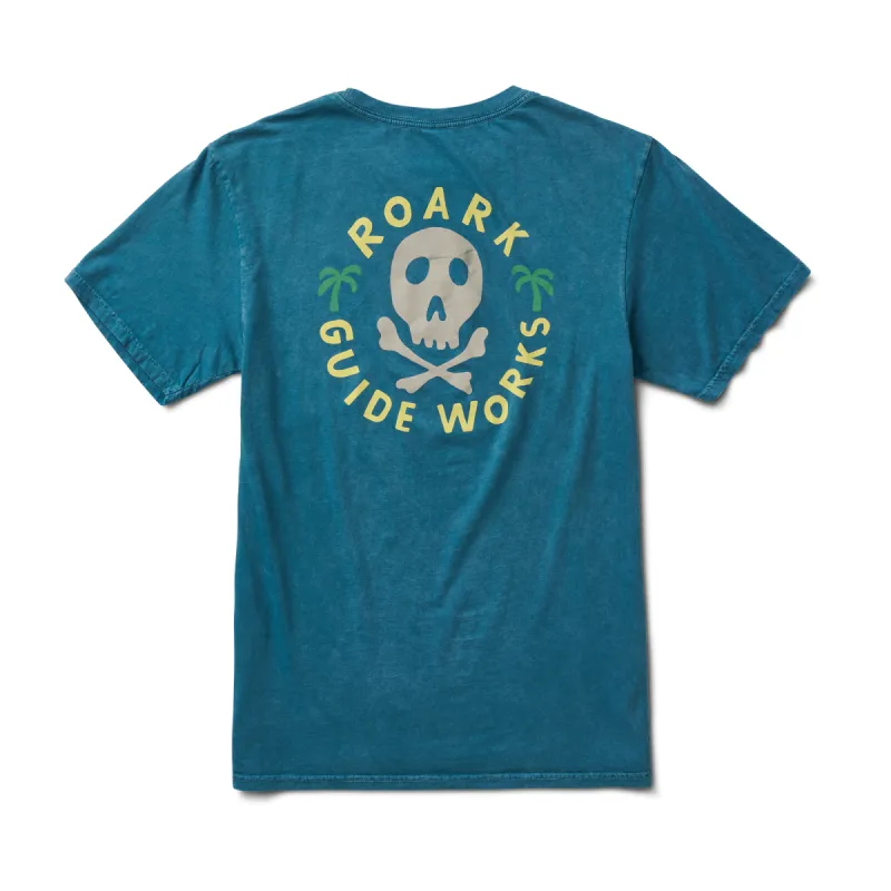 Guideworks Skull Premium Tee - Hydro Blue sold by Roark