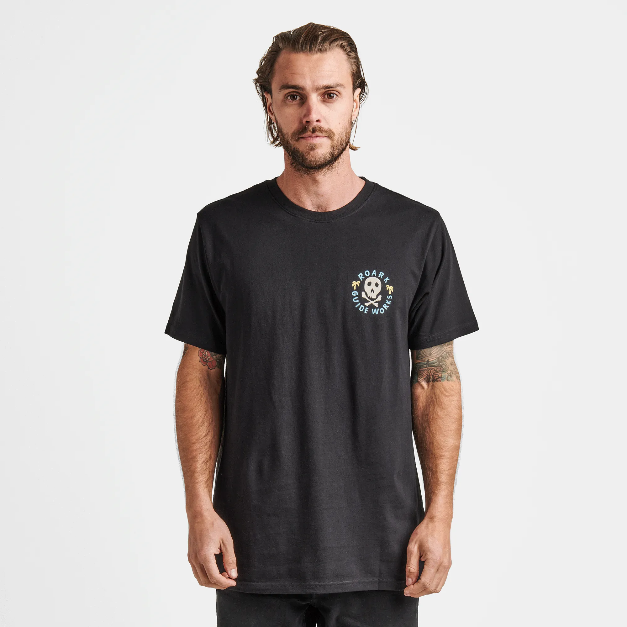 Guideworks Skull Staple Tee - Black sold by Roark product image thumbnail 2