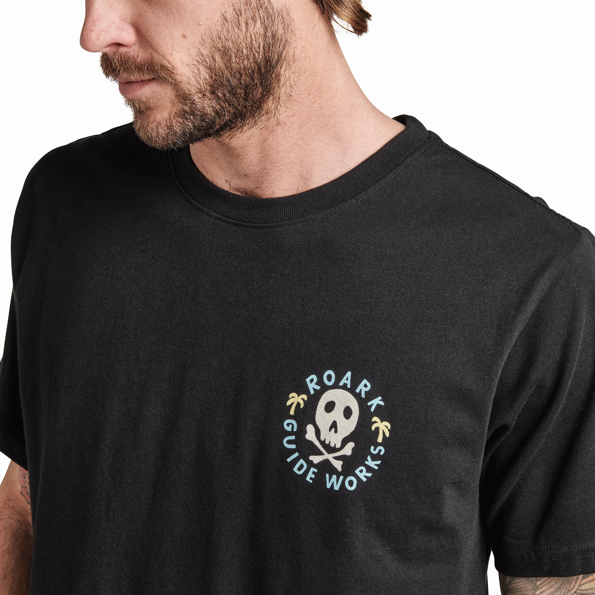 Guideworks Skull Staple Tee - Black sold by Roark product image thumbnail 4