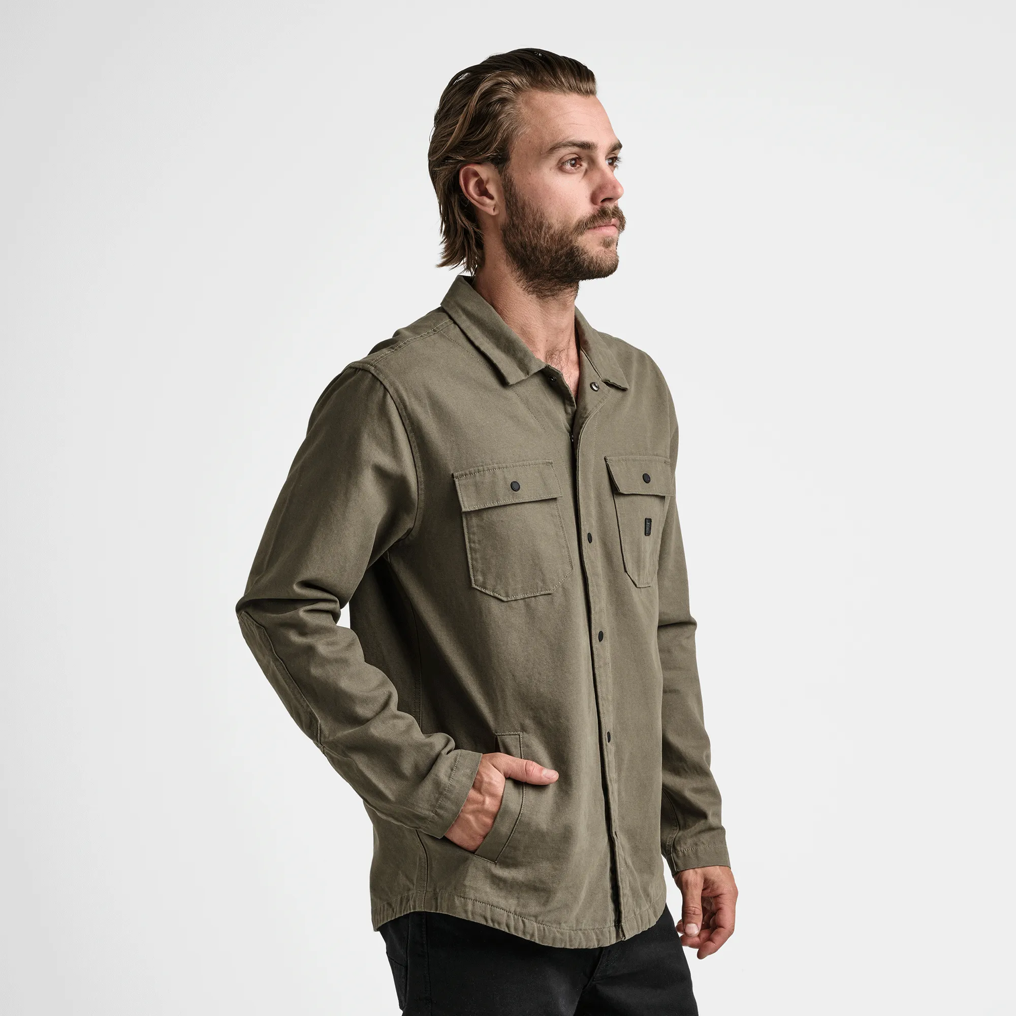 Hebrides Unlined Jacket - Light Army sold by Roark product image thumbnail 4