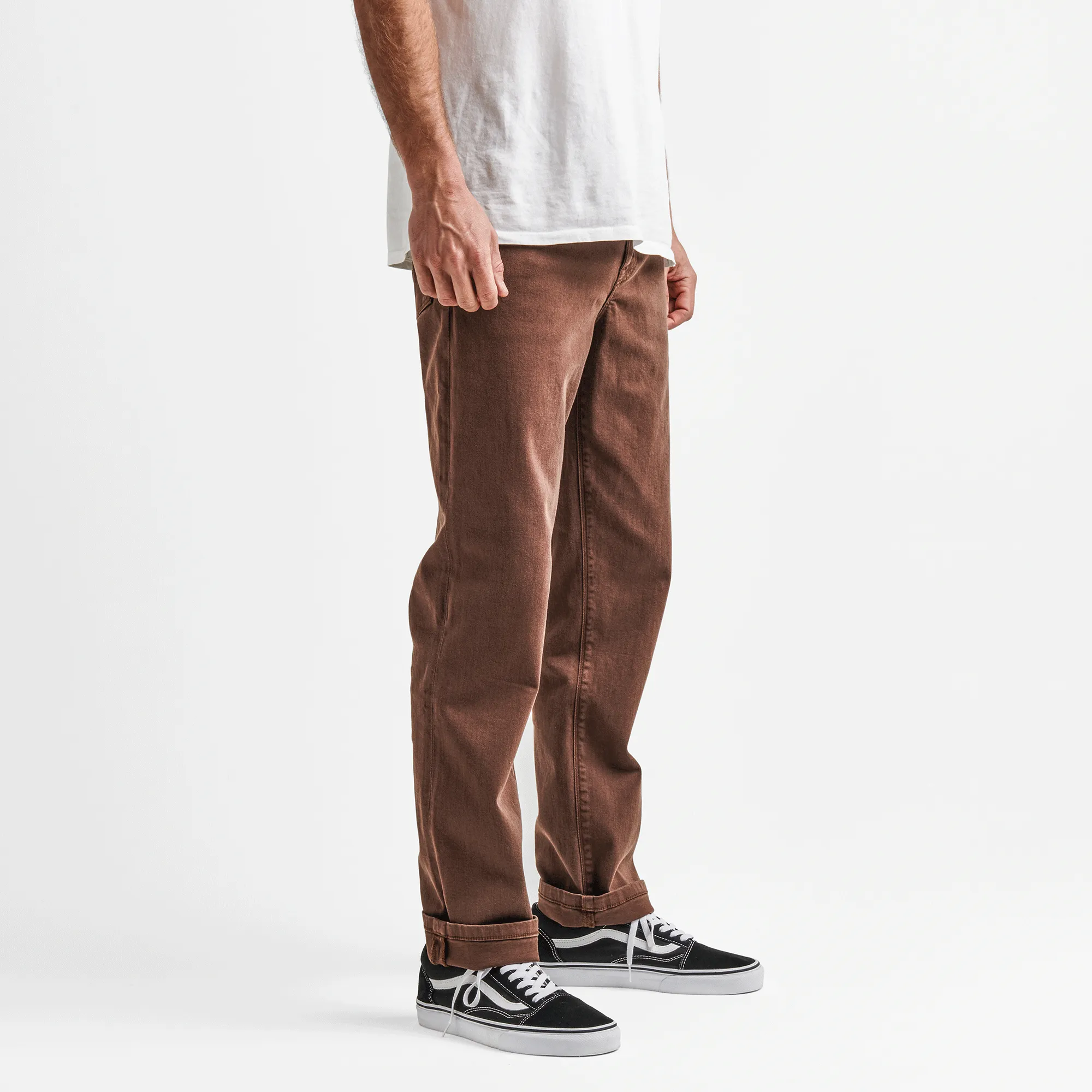 HWY 128 Straight Fit Broken Twill Jeans - Brown sold by Roark product image thumbnail 4