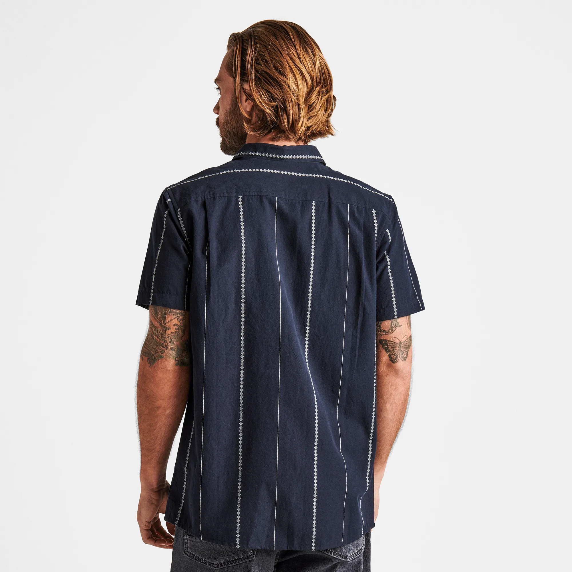 Journey Short Sleeve Button Up Shirt - Dark Navy sold by Roark product image thumbnail 3