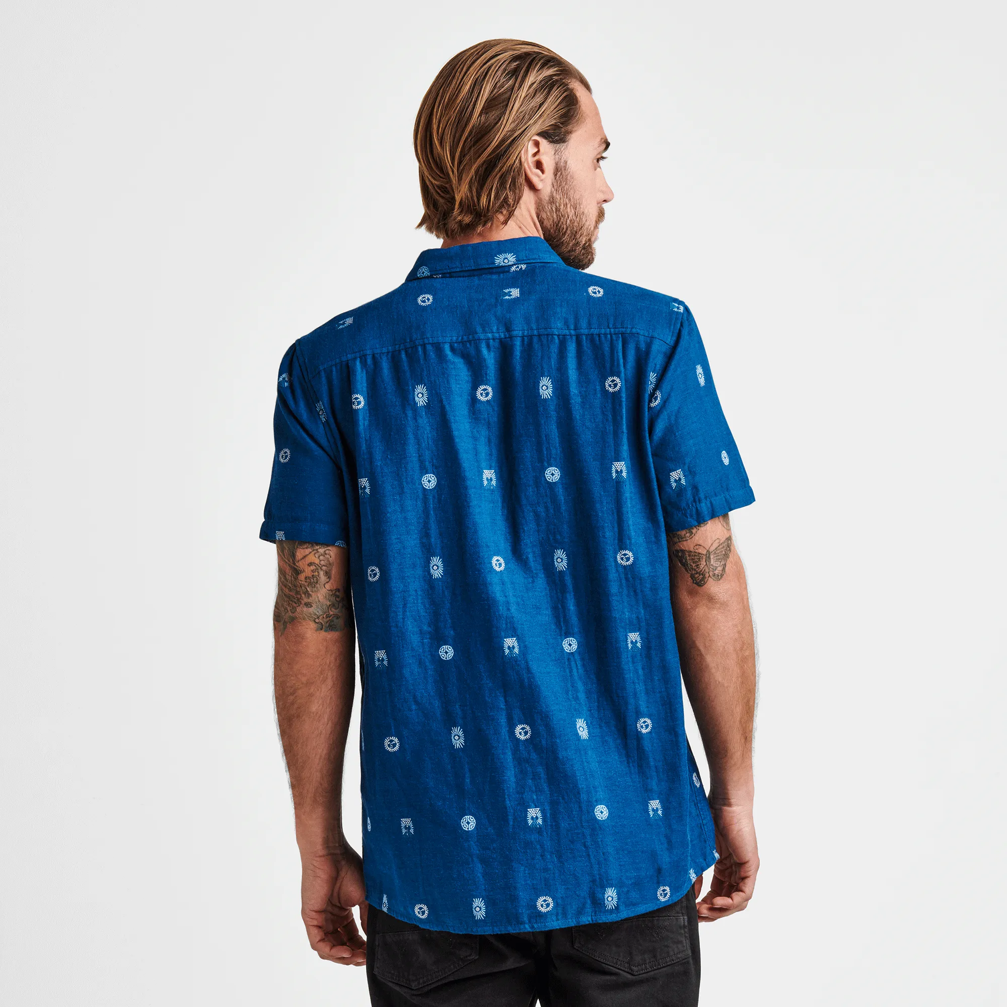 Journey Short Sleeve Button Up Shirt - Indigo sold by Roark product image thumbnail 4