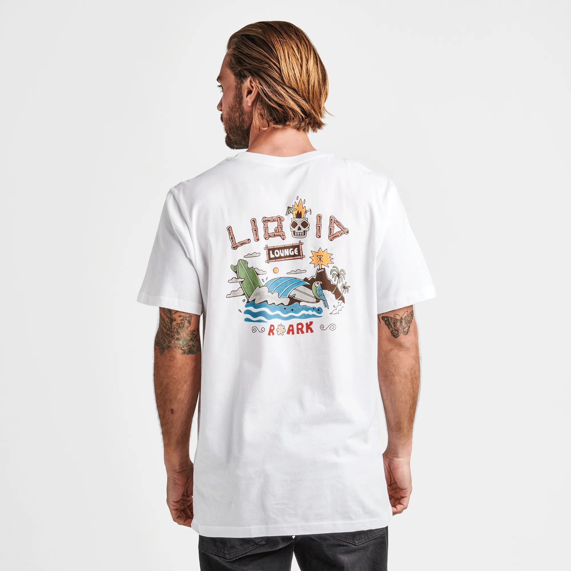 Liquid Lounge Premium Tee - White sold by Roark product image thumbnail 3