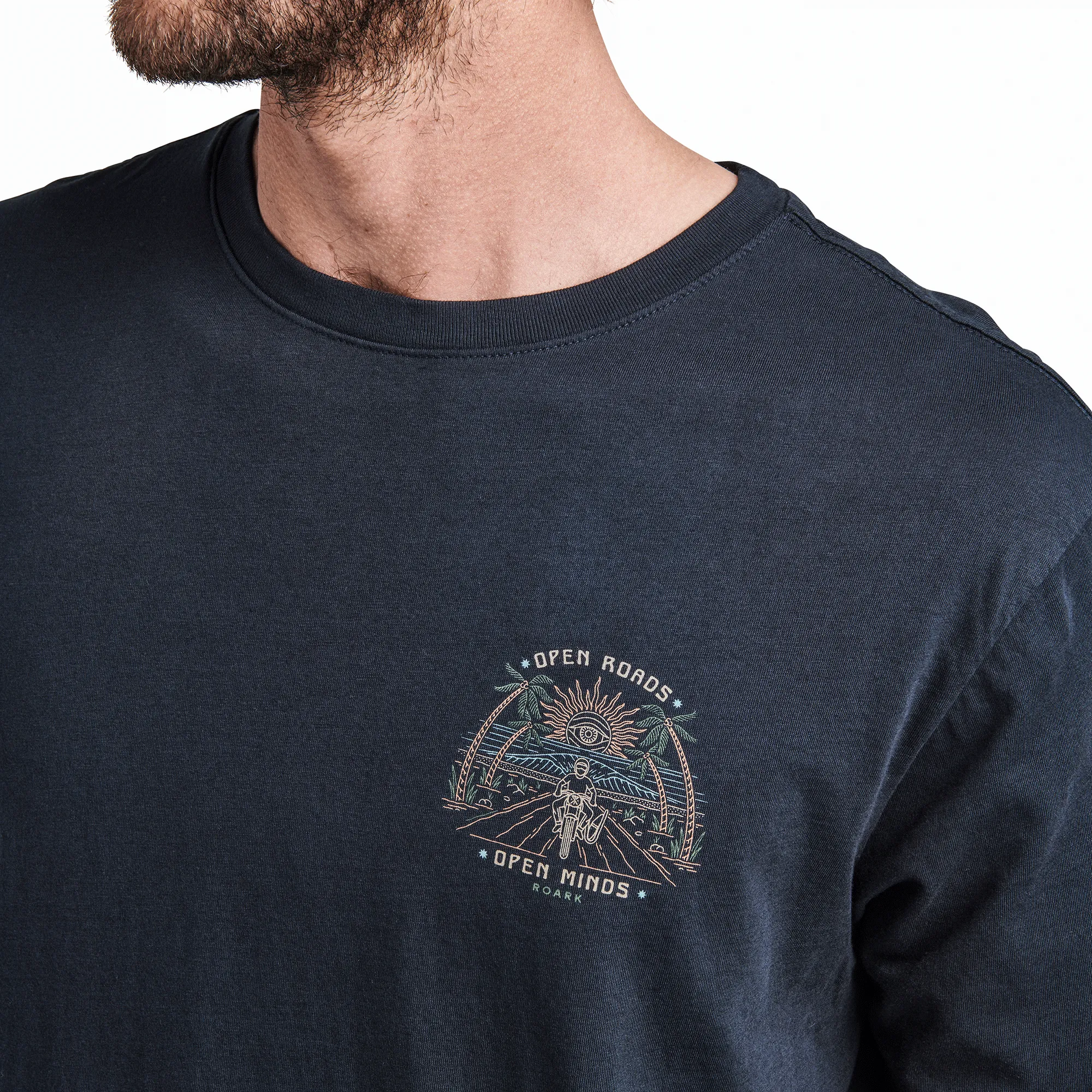 Open Roads Premium Tee - Dark Navy sold by Roark product image thumbnail 3