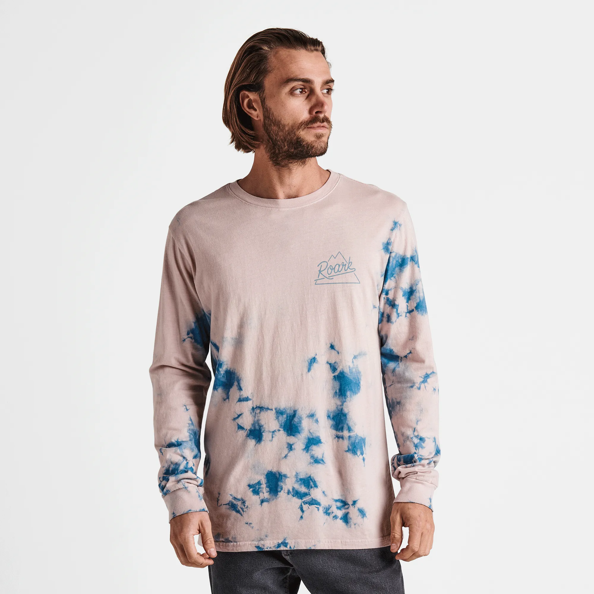 Peaking Long Sleeve Premium Tee - Dusty Pink sold by Roark product image thumbnail 2