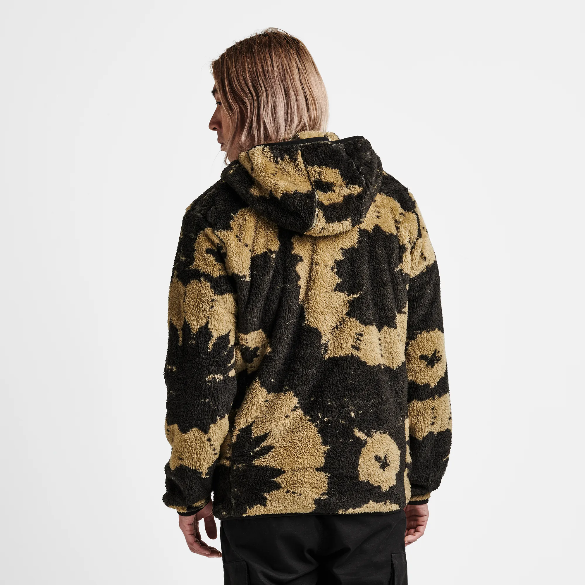 Rambler Fleece Hoodie - Dusty Green Shibori sold by Roark product image thumbnail 4