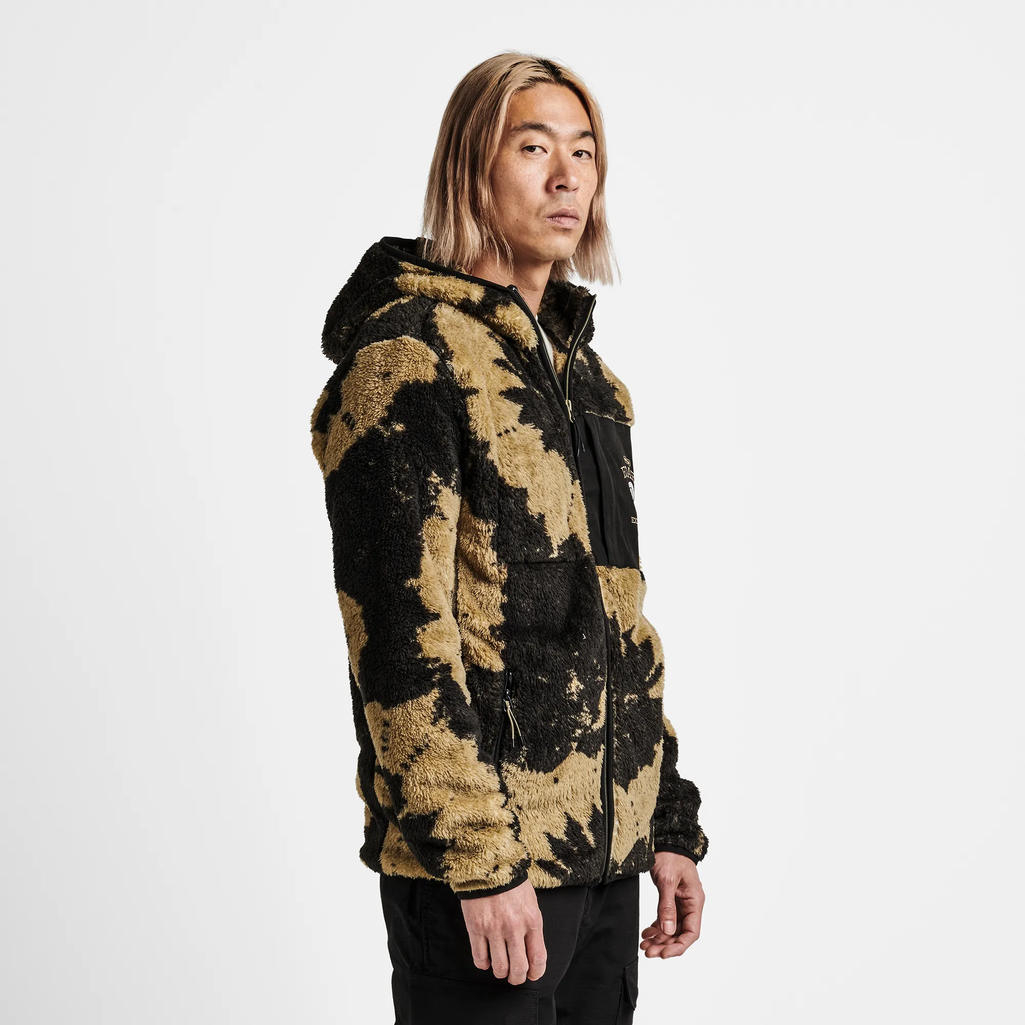 Rambler Fleece Hoodie - Dusty Green Shibori sold by Roark product image thumbnail 3