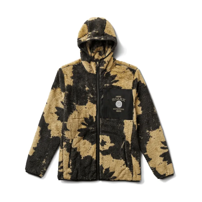 Rambler Fleece Hoodie - Dusty Green Shibori sold by Roark