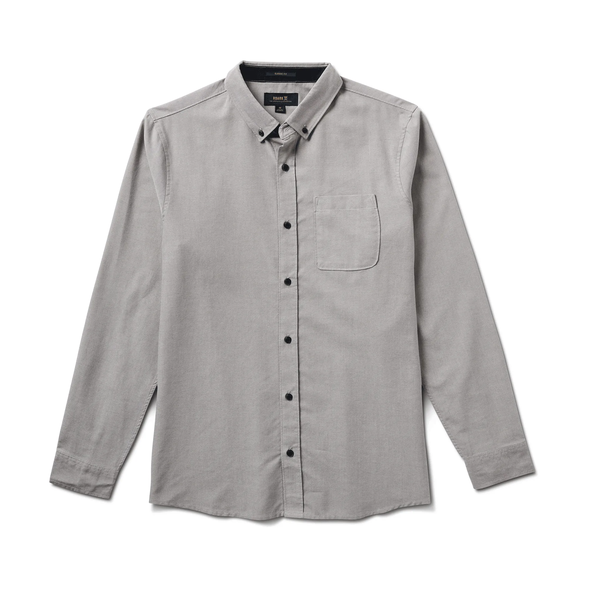 Scholar Long Sleeve Button Up Shirt - Smoke sold by Roark