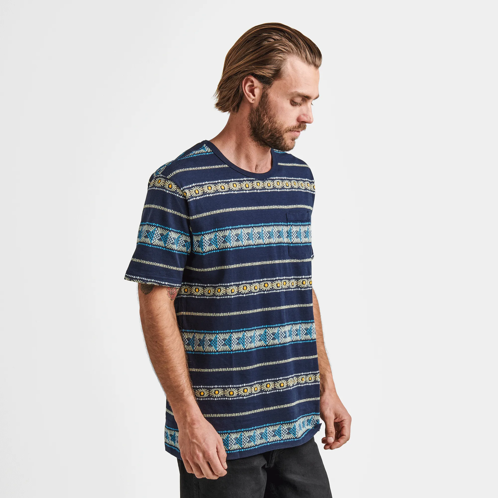 Sunburst Pocket Crew Short Sleeve Tee - Dark Navy sold by Roark product image thumbnail 4