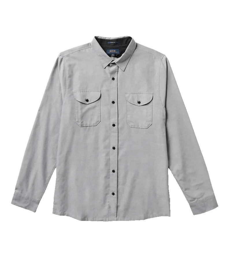 Well Worn Long Sleeve Button Up Shirt - Smoke sold by Roark