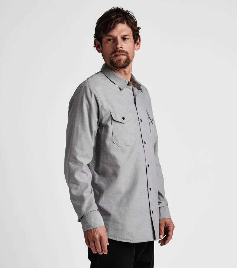 Well Worn Long Sleeve Button Up Shirt - Smoke sold by Roark product image thumbnail 4