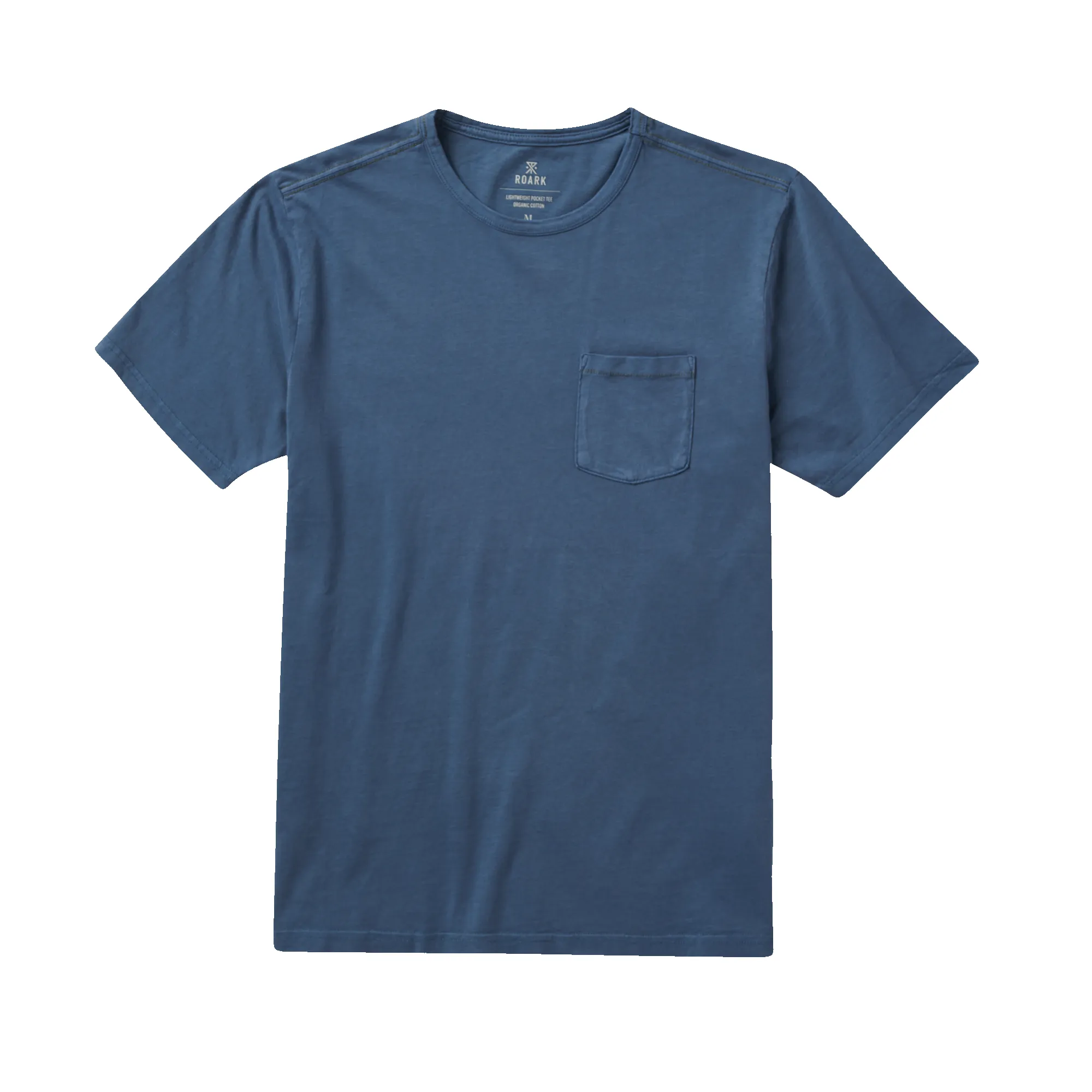 Well Worn Light Organic Short Sleeve Tee - Blue Grey Hama Wash sold by Roark