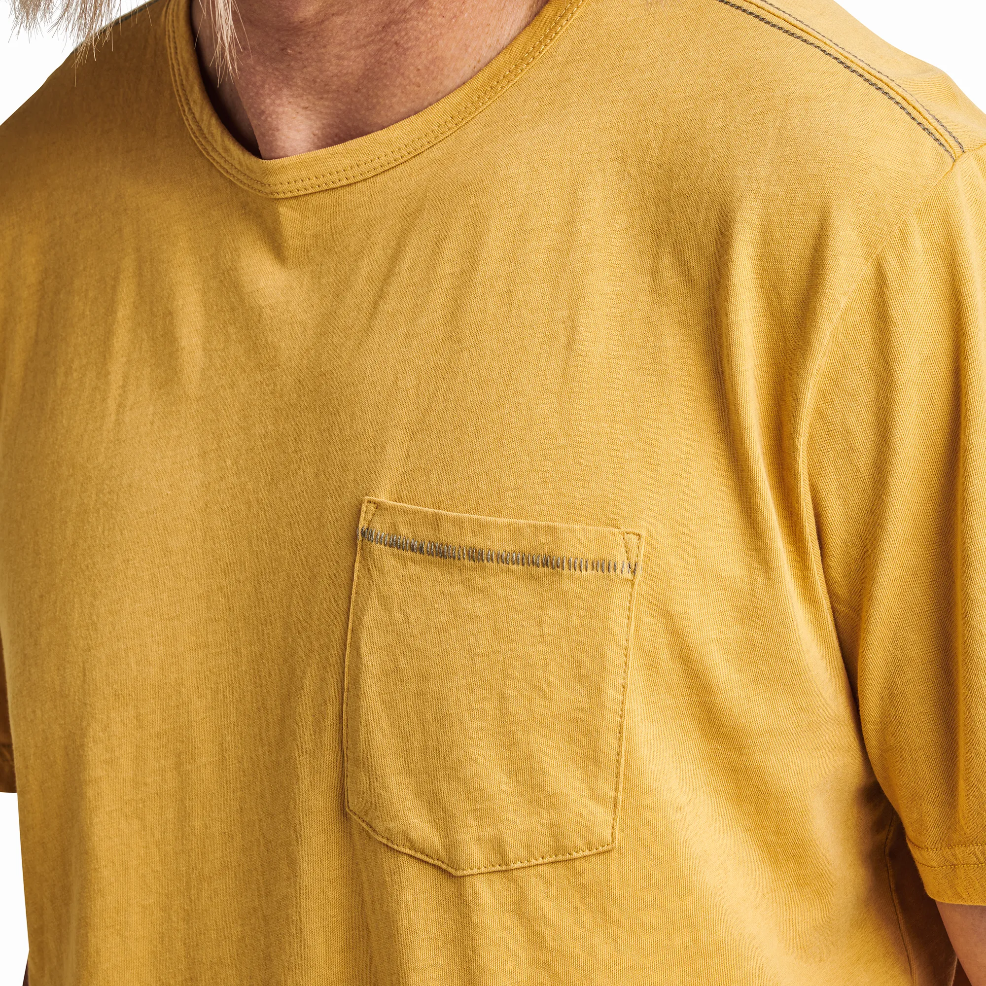 Well Worn Light Organic Short Sleeve Tee - Dusty Gold sold by Roark product image thumbnail 5