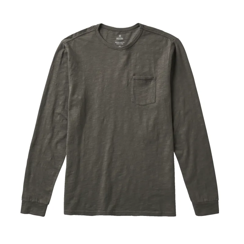Well Worn Midweight Organic Long Sleeve Tee - Dark Grey sold by Roark