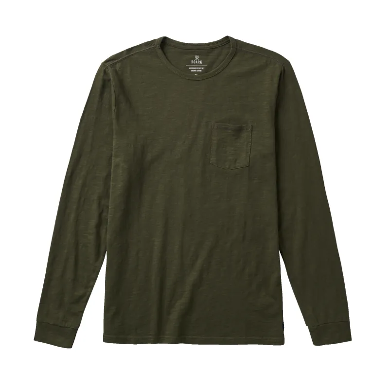 Well Worn Midweight Organic Long Sleeve Tee - Dark Military sold by Roark