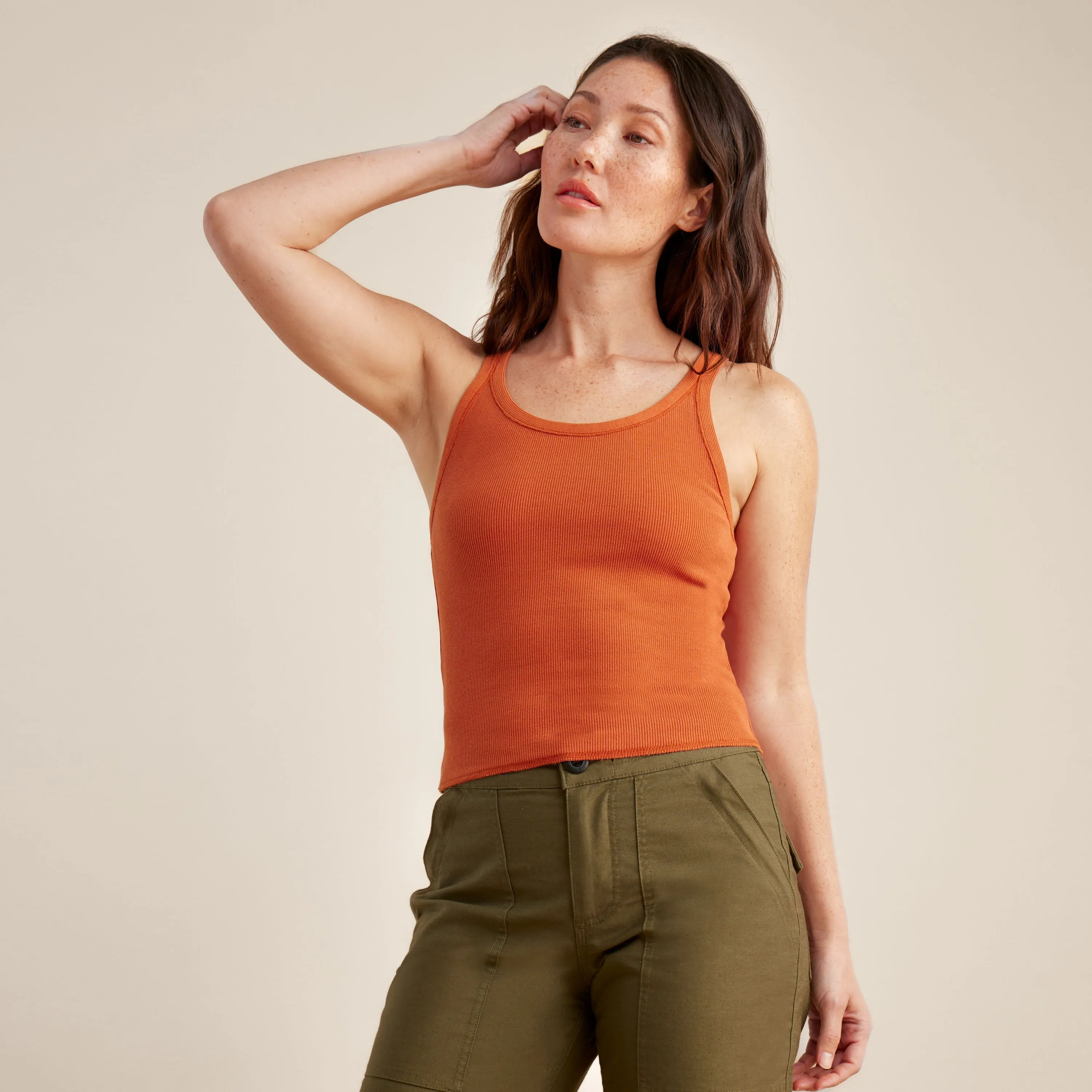 Well Worn Tank - Burnt Sienna sold by Roark