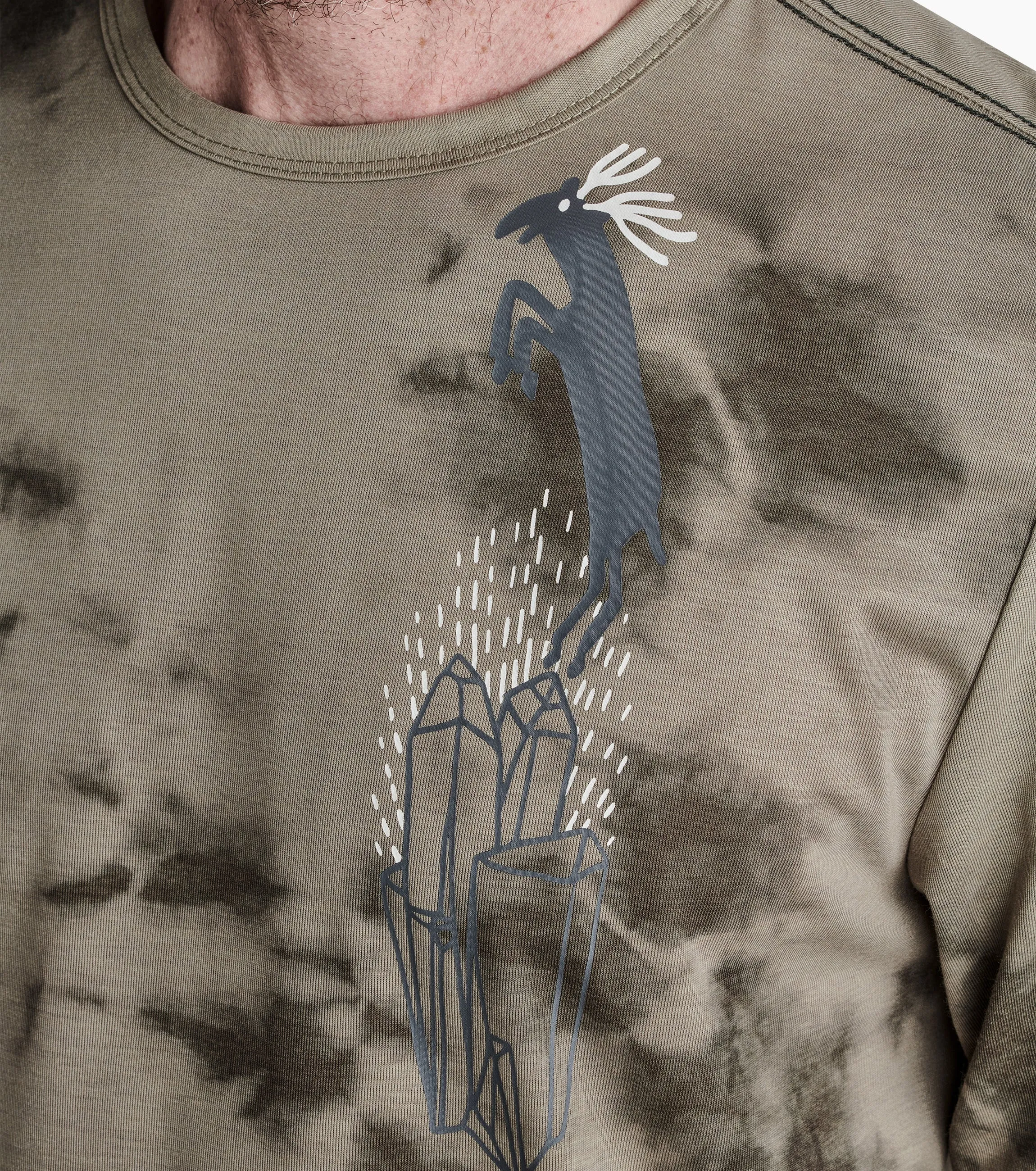 Mathis Long Sleeve Active Tee - Light Army sold by Roark product image thumbnail 3