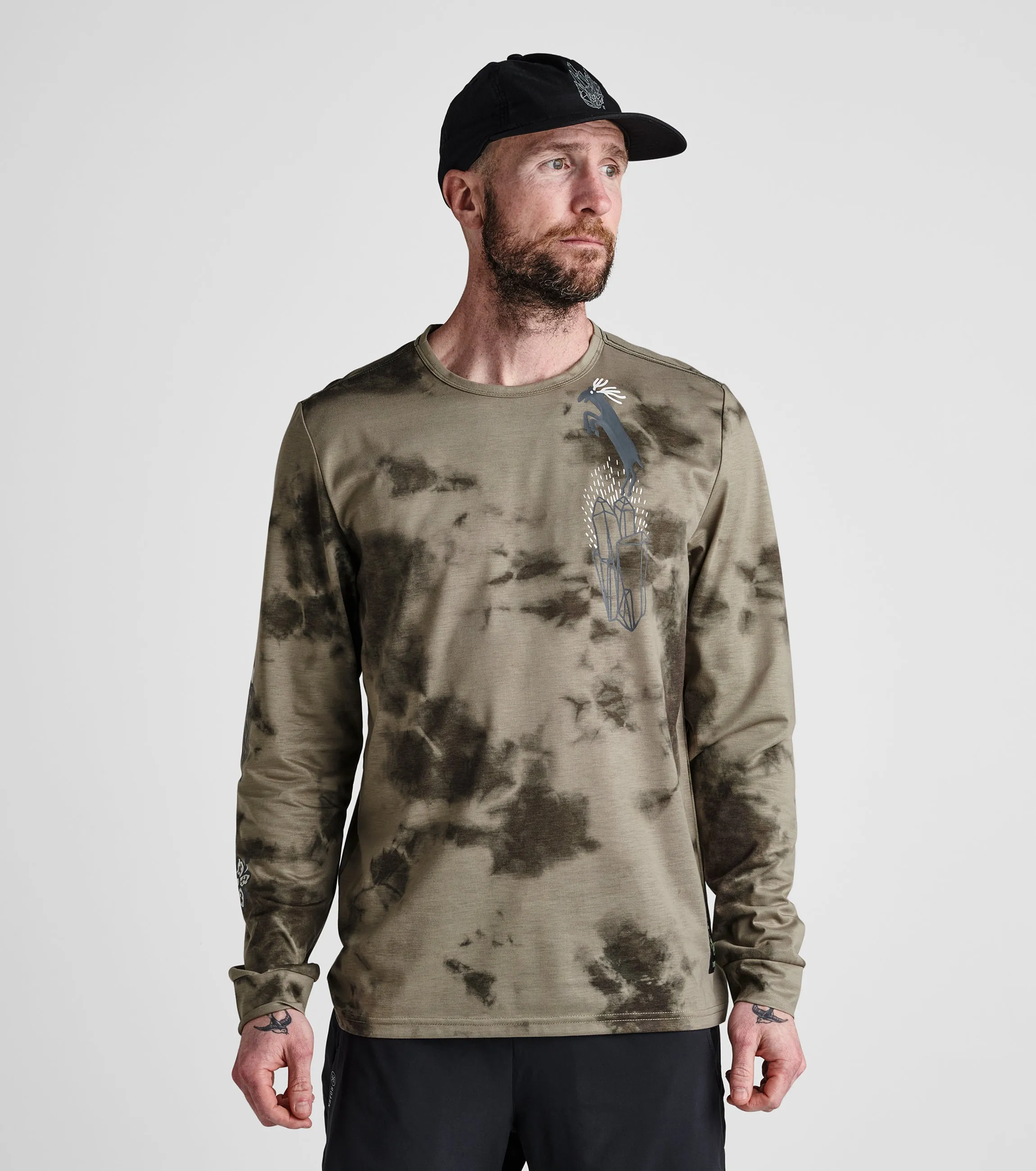 Mathis Long Sleeve Active Tee - Light Army sold by Roark product image thumbnail 2