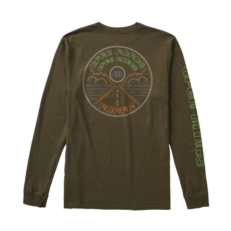 Open Roads Long Sleeve Tee - Military sold by Roark