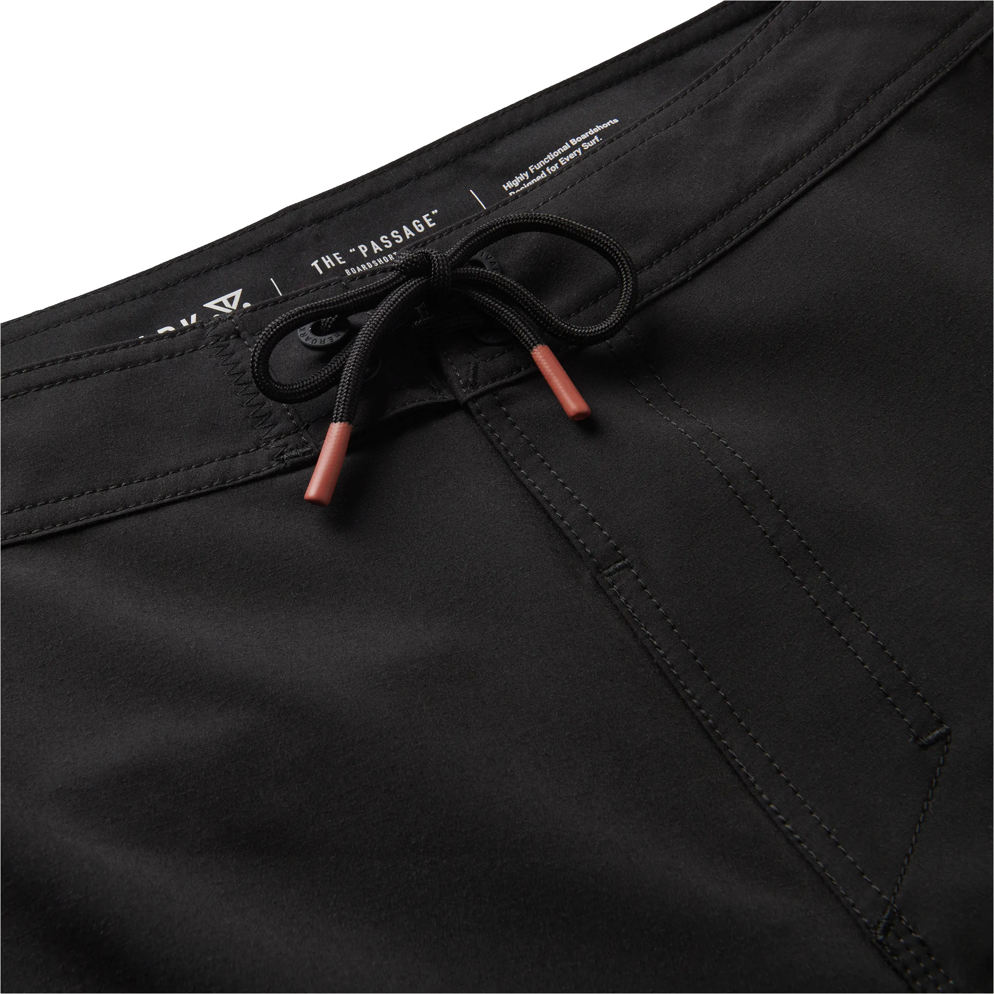 Passage 16" Side Panel Boardshorts - Black sold by Roark product image thumbnail 3