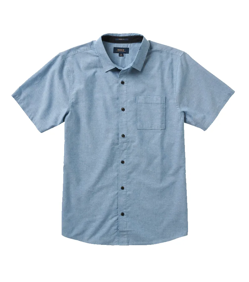 Well Worn Short Sleeve Button Up Shirt - Blue sold by Roark
