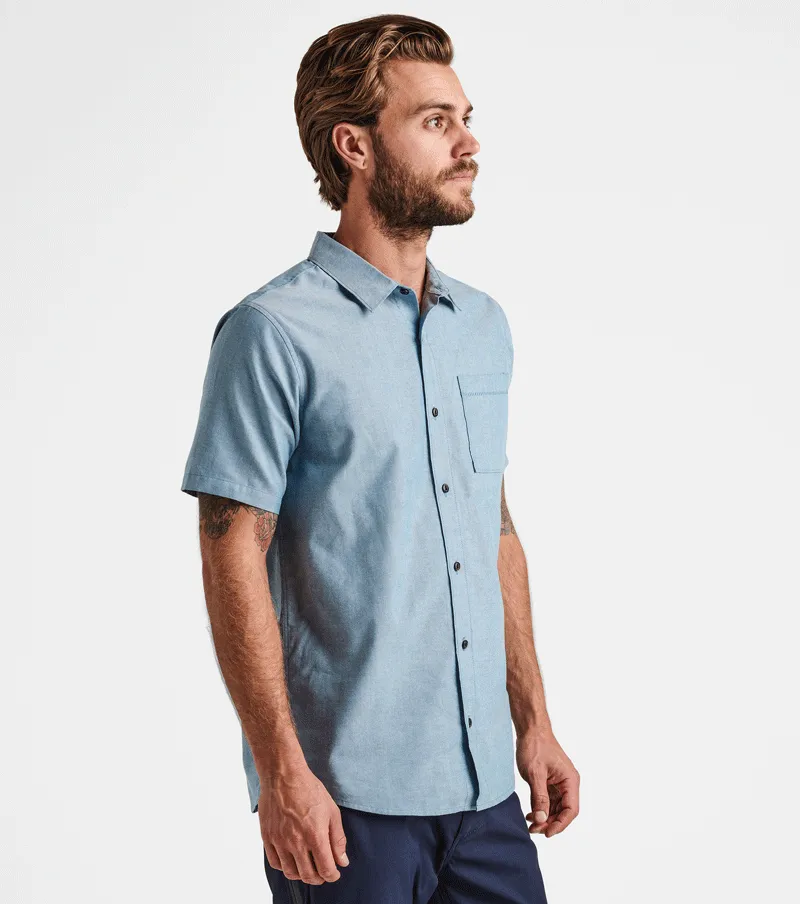 Well Worn Short Sleeve Button Up Shirt - Blue sold by Roark product image thumbnail 3