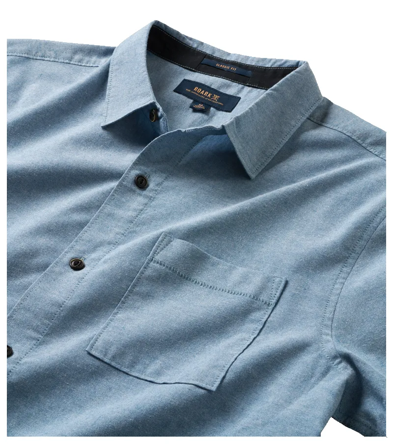Well Worn Short Sleeve Button Up Shirt - Blue sold by Roark product image thumbnail 2