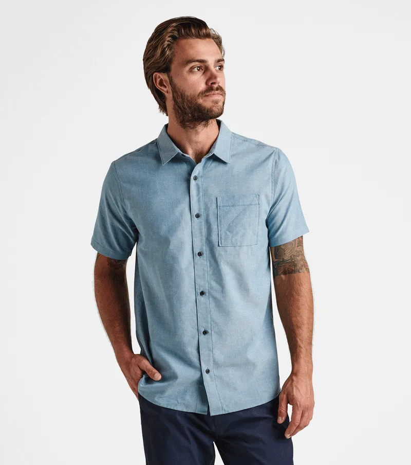 Well Worn Short Sleeve Button Up Shirt - Blue sold by Roark product image thumbnail 4