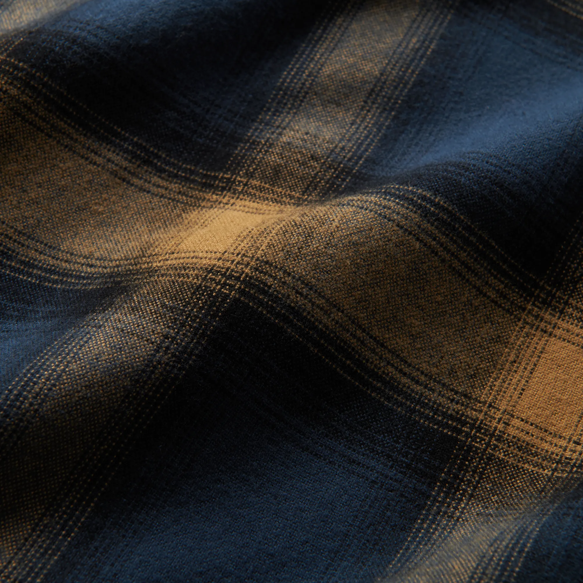 Crossroads Organic Cotton Flannel - Dark Navy sold by Roark product image thumbnail 4