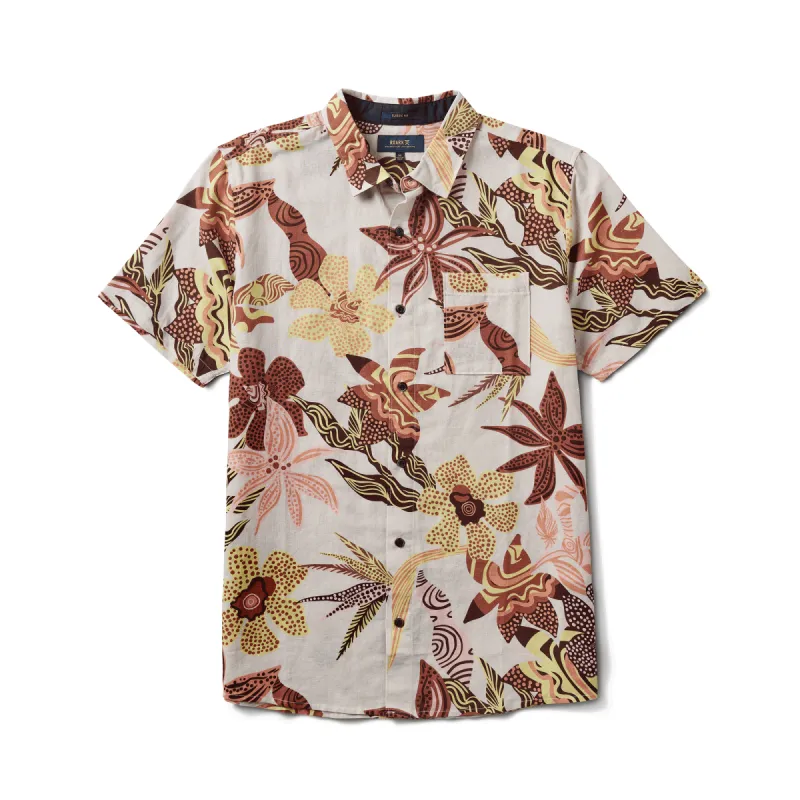 Journey Short Sleeve Button Up Shirt - Bone sold by Roark