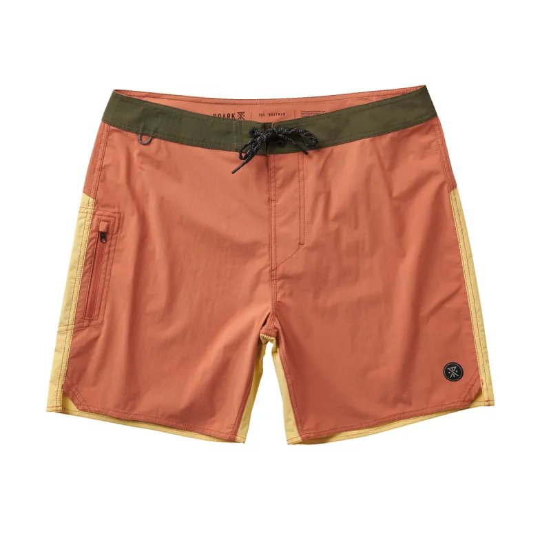 Boatman 2.0 17" Boardshorts - Saffron Red sold by Roark
