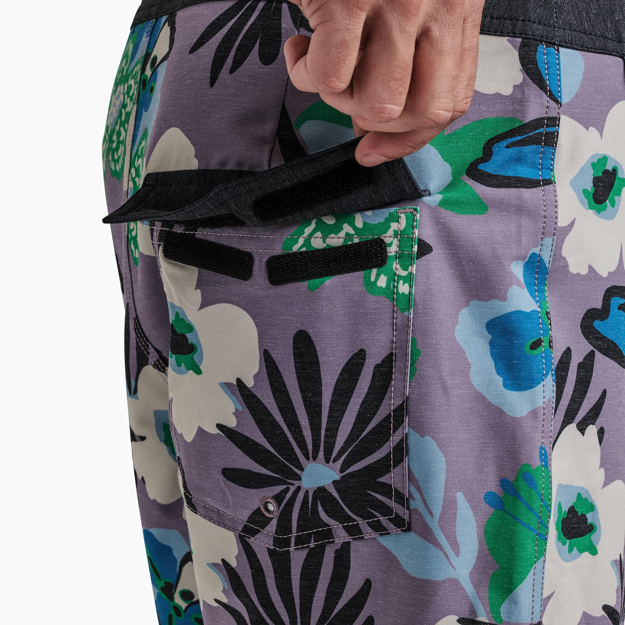 Passage 17" Boardshorts - Purple Haze In Bloom Floral sold by Roark product image thumbnail 5
