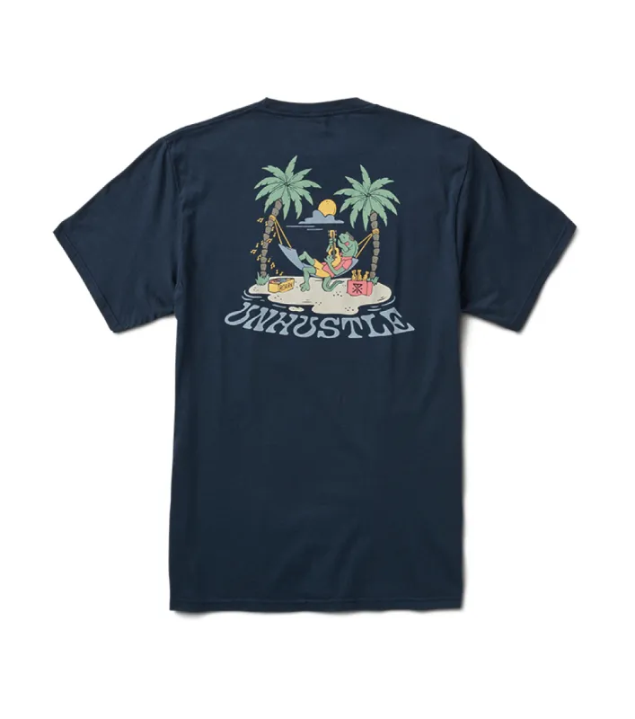Unhustle Premium Tee - Navy sold by Roark