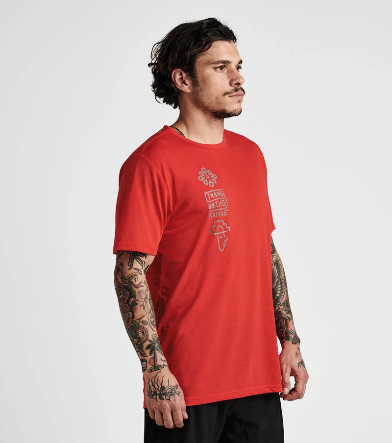 Mathis Happy Sun Short Sleeve Tee - Vibrant Red sold by Roark product image thumbnail 4