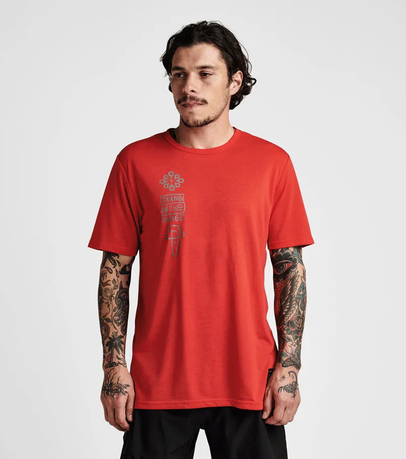 Mathis Happy Sun Short Sleeve Tee - Vibrant Red sold by Roark product image thumbnail 3