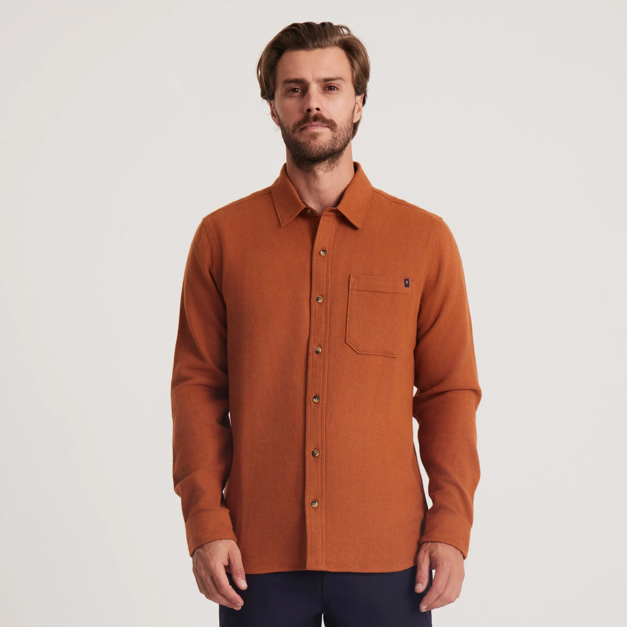 Crossroads Organic Cotton Flannel - Pecan sold by Roark product image thumbnail 2