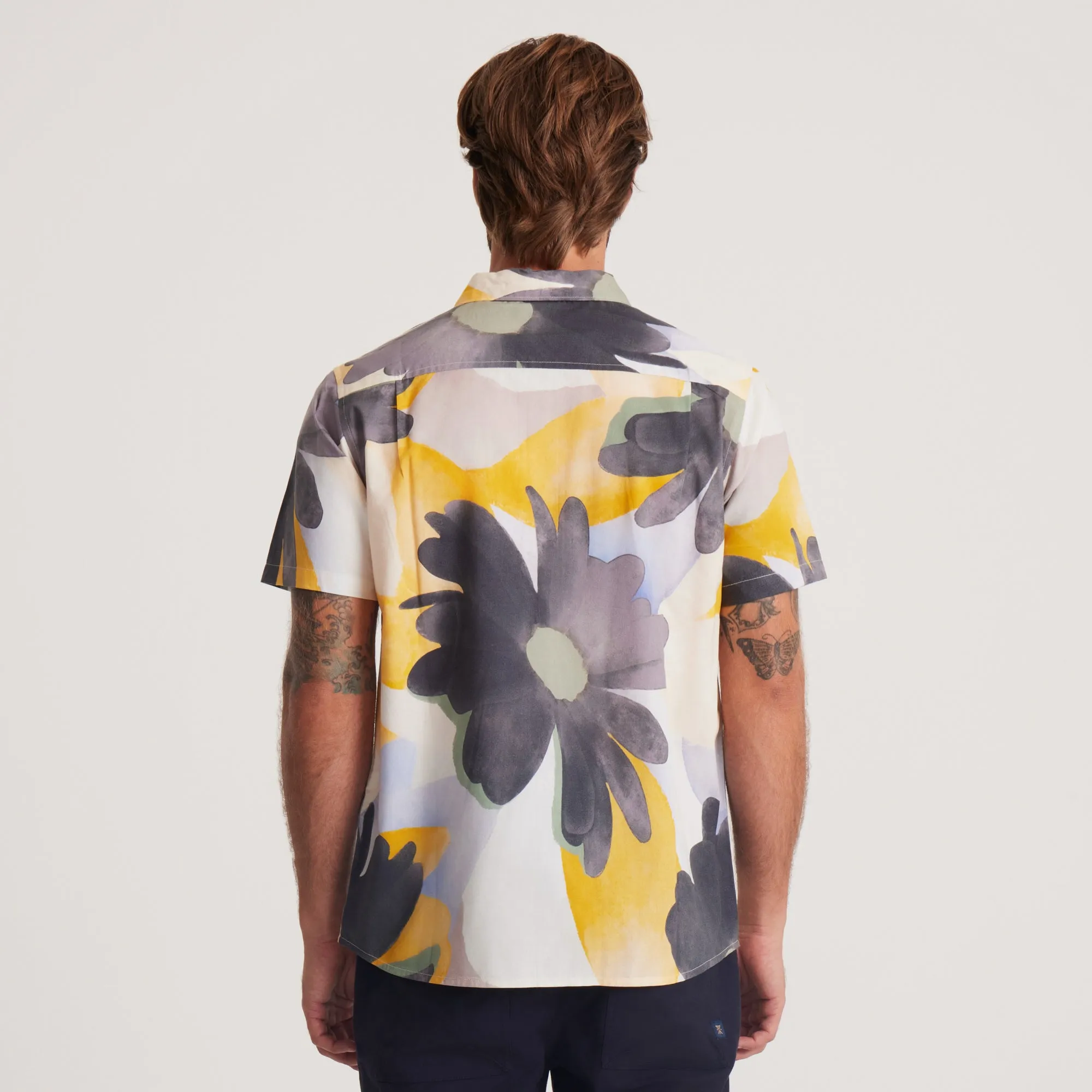 Journey Short Sleeve Button Up Shirt - Night Bloom Spice sold by Roark product image thumbnail 3